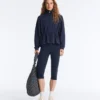 Soft-Touch Modal Jacket with Adjustable Waist and High Collar Soft-Touch Modal Jacket with Adjustable Waist and High Collar