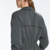 Soft-Touch Modal Jacket with Adjustable Waist and High Collar Soft-Touch Modal Jacket with Adjustable Waist and High Collar