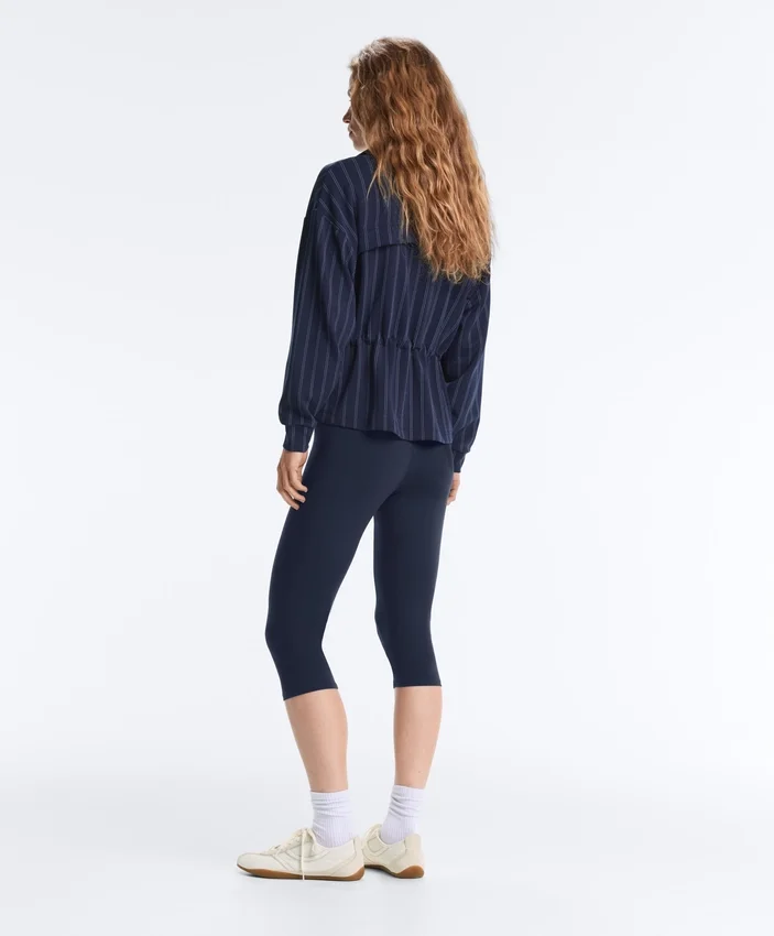 Soft-Touch Modal Jacket with Adjustable Waist and High Collar Soft-Touch Modal Jacket with Adjustable Waist and High Collar