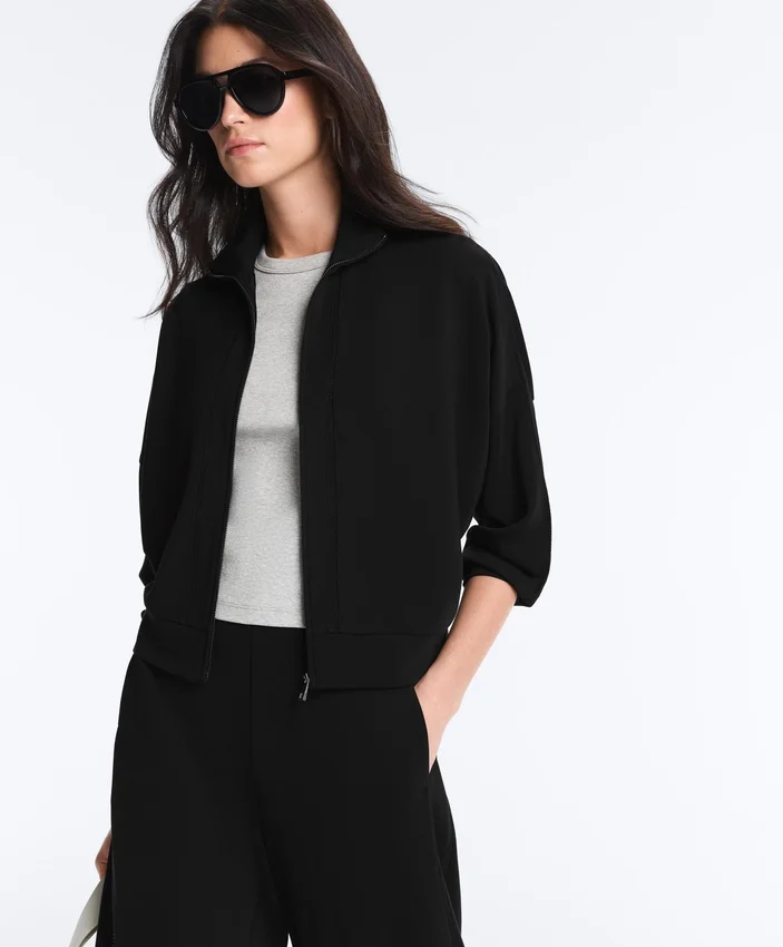 Soft-Touch Modal Jacket with Hemstitch Soft-Touch Modal Jacket with Hemstitch