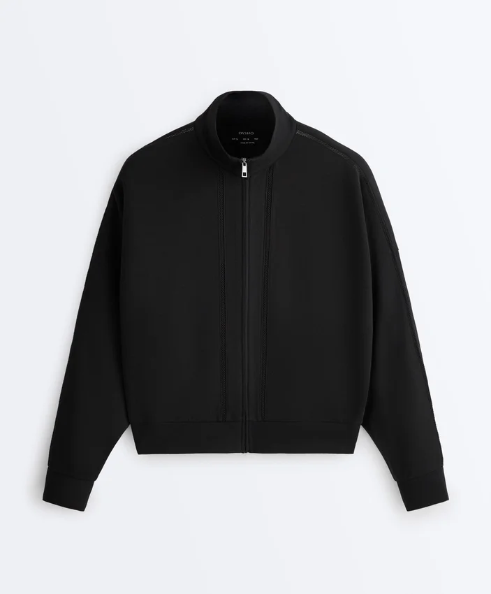 Soft-Touch Modal Jacket with Hemstitch Soft-Touch Modal Jacket with Hemstitch