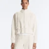 Soft-Touch Modal Jacket with Rib Trim Soft-Touch Modal Jacket with Rib Trim