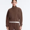 Soft-Touch Modal Jacket with Rib Trim Soft-Touch Modal Jacket with Rib Trim