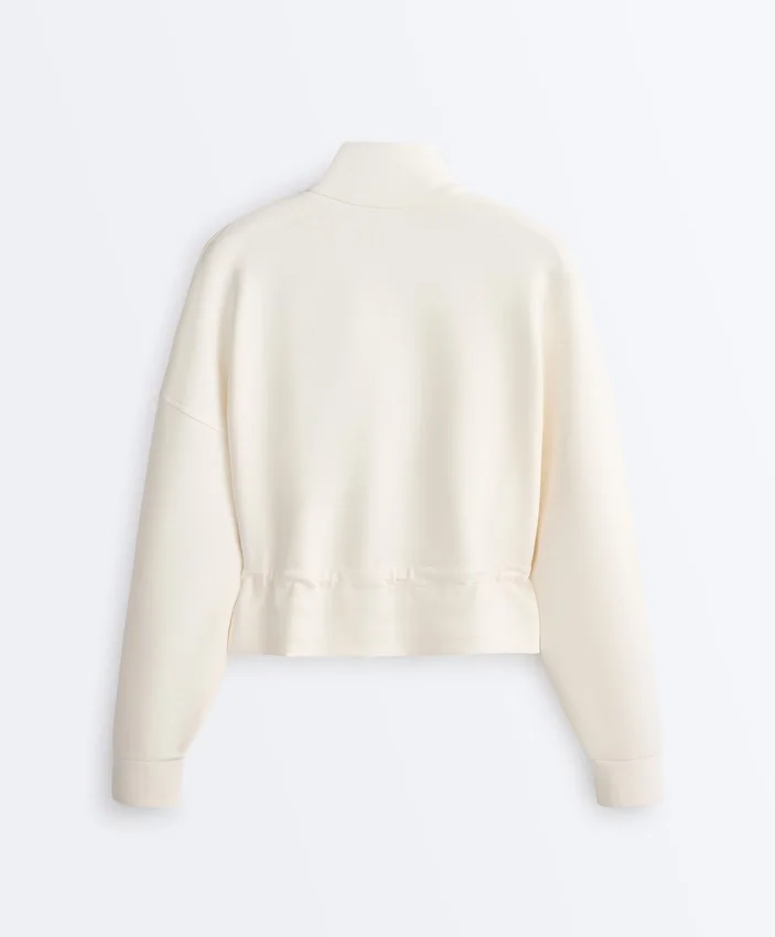 Soft-Touch Modal Jacket with Rib Trim Soft-Touch Modal Jacket with Rib Trim
