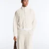 Soft-Touch Modal Jacket with Rib Trim Soft-Touch Modal Jacket with Rib Trim