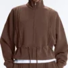 Soft-Touch Modal Jacket with Rib Trim Soft-Touch Modal Jacket with Rib Trim
