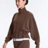 Soft-Touch Modal Jacket with Rib Trim Soft-Touch Modal Jacket with Rib Trim