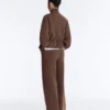 Soft-Touch Modal Jacket with Rib Trim Soft-Touch Modal Jacket with Rib Trim