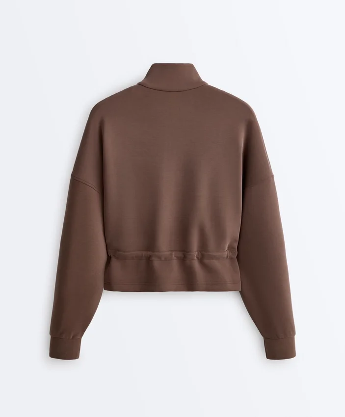 Soft-Touch Modal Jacket with Rib Trim Soft-Touch Modal Jacket with Rib Trim