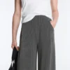 Soft-Touch Modal Pinstripe Wide-Leg Trousers Soft-Touch Modal Pinstripe Wide-Leg Trousers