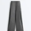 Soft-Touch Modal Pinstripe Wide-Leg Trousers Soft-Touch Modal Pinstripe Wide-Leg Trousers