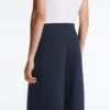 Soft-Touch Modal Trousers with Sailor Stripe Detail Soft-Touch Modal Trousers with Sailor Stripe Detail