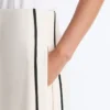 Soft-Touch Modal Wide-Leg Trousers with Contrast Piping Soft-Touch Modal Wide-Leg Trousers with Contrast Piping