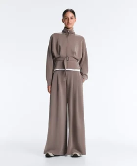 Soft-Touch Corset Belt Jacket with Modal