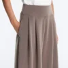 Soft-Touch Modal Wide-Leg Trousers with Corset Waist Soft-Touch Modal Wide-Leg Trousers with Corset Waist