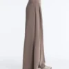 Soft-Touch Modal Wide-Leg Trousers with Corset Waist Soft-Touch Modal Wide-Leg Trousers with Corset Waist