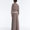 Soft-Touch Corset Belt Jacket with Modal