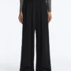 Soft-Touch Modal Wide-Leg Trousers with Pleat Waist Detail Soft-Touch Modal Wide-Leg Trousers with Pleat Waist Detail