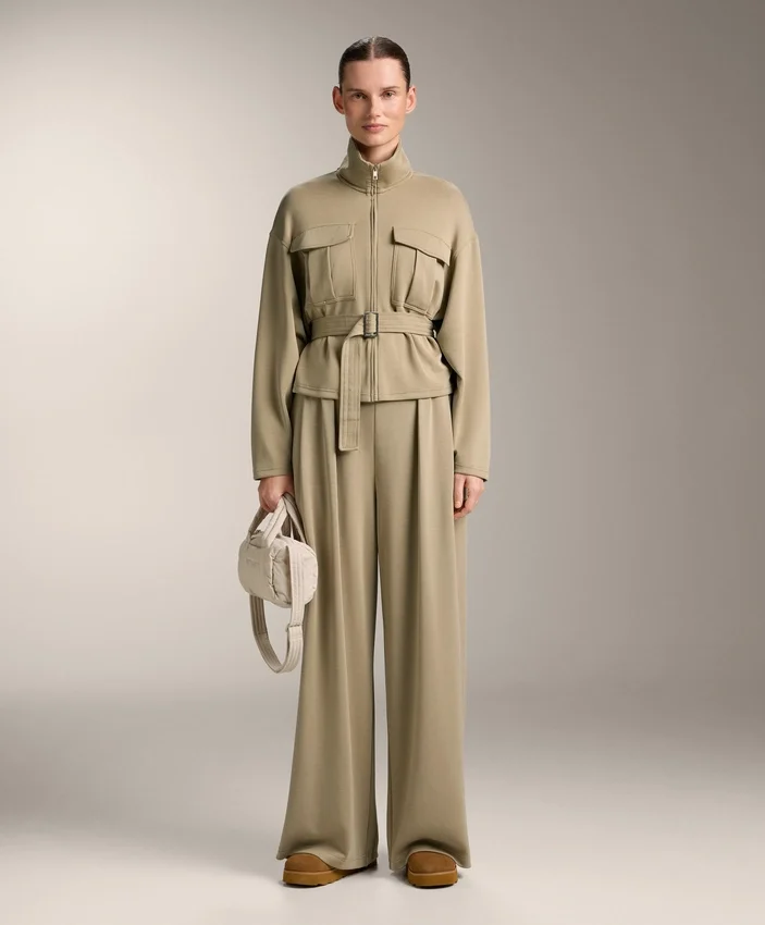 Soft-Touch Belted Jacket with Modal Soft-Touch Belted Jacket with Modal