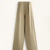 Soft-Touch Modal Wide-Leg Trousers with Pleat Waist Detail Soft-Touch Modal Wide-Leg Trousers with Pleat Waist Detail