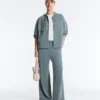 Soft-Touch Modal Zip Rib Sweatshirt Soft-Touch Modal Zip Rib Sweatshirt