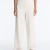 Soft Touch Pinstripe Wide Leg High Rise Trousers Soft Touch Pinstripe Wide Leg High Rise Trousers