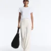 Soft Touch Pinstripe Wide Leg High Rise Trousers Soft Touch Pinstripe Wide Leg High Rise Trousers