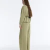 Boxy Cape Jacket with Soft-Touch Modal Pinstripe Boxy Cape Jacket with Soft-Touch Modal Pinstripe