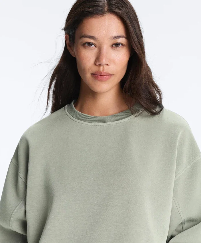 Soft-Touch Round Neck Sweatshirt with Modal Soft-Touch Round Neck Sweatshirt with Modal