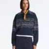 Soft-Touch Striped Sailor Jacket with Modal Soft-Touch Striped Sailor Jacket with Modal