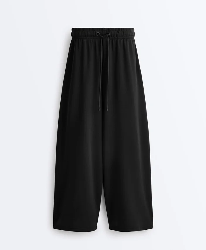 Soft-Touch Wide-Leg Crop Trousers with Modal Soft-Touch Wide-Leg Crop Trousers with Modal