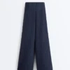 Soft-Touch Wide-Leg Trousers with Side Pleat and Modal Soft-Touch Wide-Leg Trousers with Side Pleat and Modal