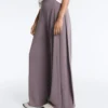 Soft-Touch Wide-Leg Trousers with Side Pleat and Modal Soft-Touch Wide-Leg Trousers with Side Pleat and Modal