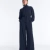 Soft-Touch Wide-Leg Trousers with Side Pleat and Modal Soft-Touch Wide-Leg Trousers with Side Pleat and Modal