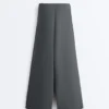Soft-Touch Wide-Leg Trousers with Side Pleat and Modal Soft-Touch Wide-Leg Trousers with Side Pleat and Modal
