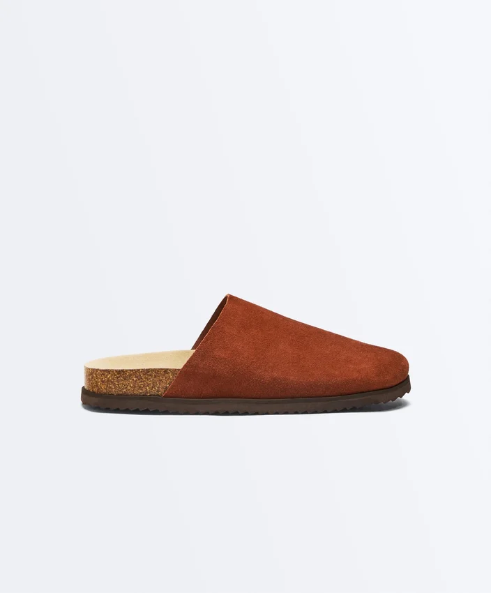 Split Leather Mules Split Leather Mules