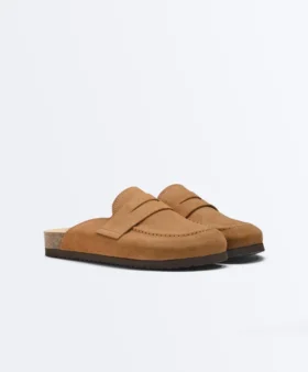 Split-Leather Mules