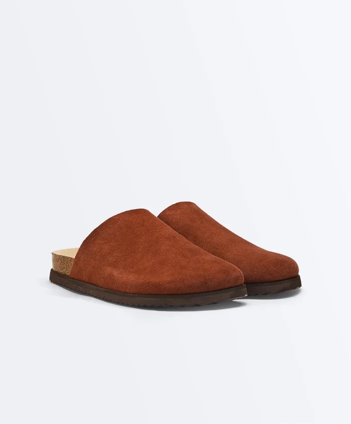 Split Leather Mules Split Leather Mules
