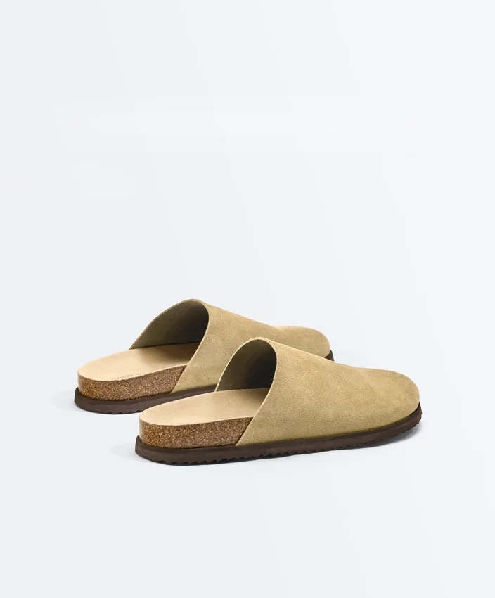Split Leather Mules Split Leather Mules