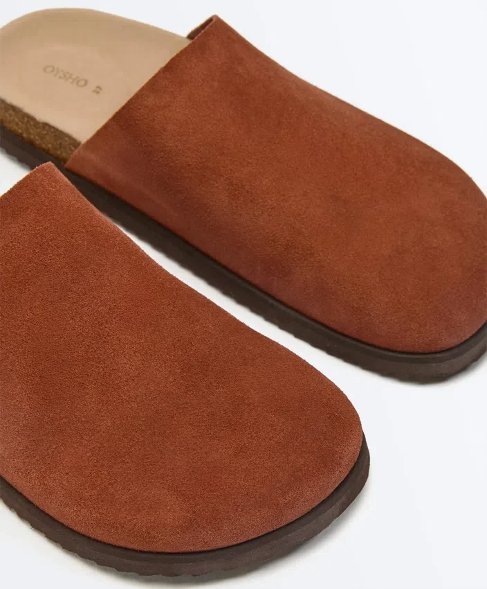 Split Leather Mules Split Leather Mules