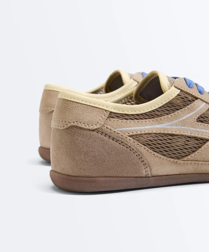 Split-Suede and Mesh Trainers Split-Suede and Mesh Trainers
