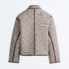 Stand-Up Collar Jacket with Contrast Stand-Up Collar Jacket with Contrast