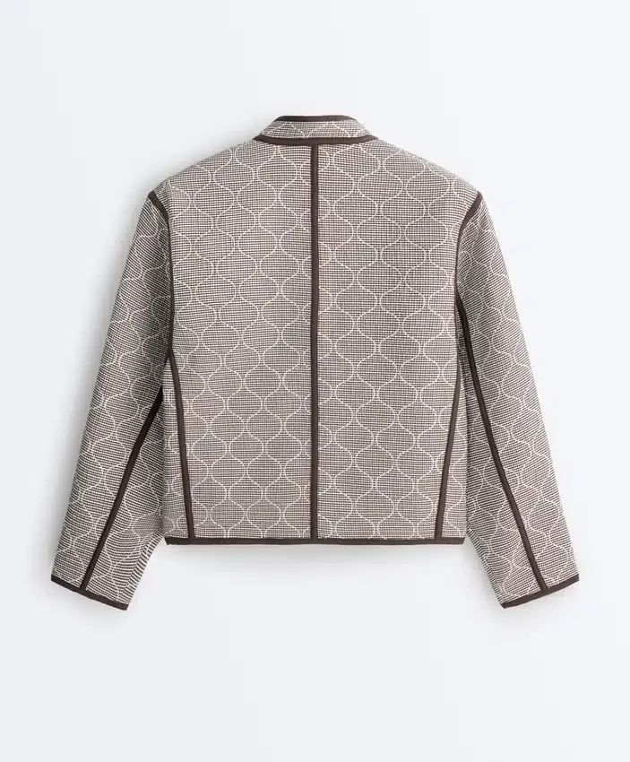 Stand-Up Collar Jacket with Contrast Stand-Up Collar Jacket with Contrast