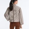 Stand-Up Collar Jacket with Contrast Stand-Up Collar Jacket with Contrast