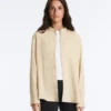 Stand-Up Collar Modal Blend Striped Shirt Stand-Up Collar Modal Blend Striped Shirt