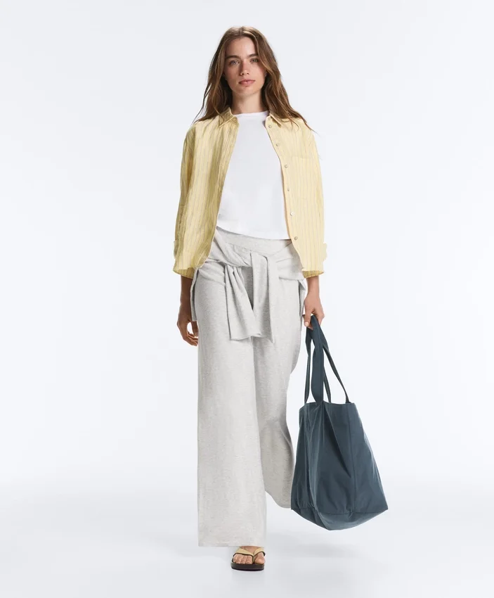 Straight Fit Knit Trousers Straight Fit Knit Trousers