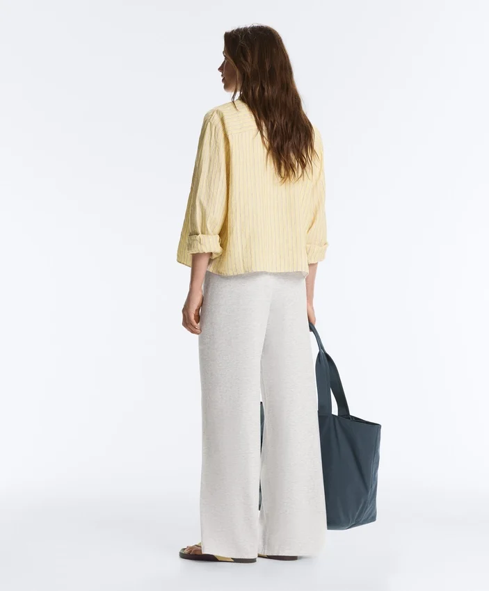 Straight Fit Knit Trousers Straight Fit Knit Trousers