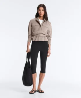 Straight Jacket with Belt and Soft-Touch Modal