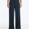 Straight-Leg Piqué Trousers with Cotton and Contrast Piping Straight-Leg Piqué Trousers with Cotton and Contrast Piping