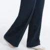 Straight-Leg Piqué Trousers with Cotton and Contrast Piping Straight-Leg Piqué Trousers with Cotton and Contrast Piping